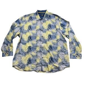 Nat Nast XXL long Sleeve 100% Cotton Paisley Button up Pockets